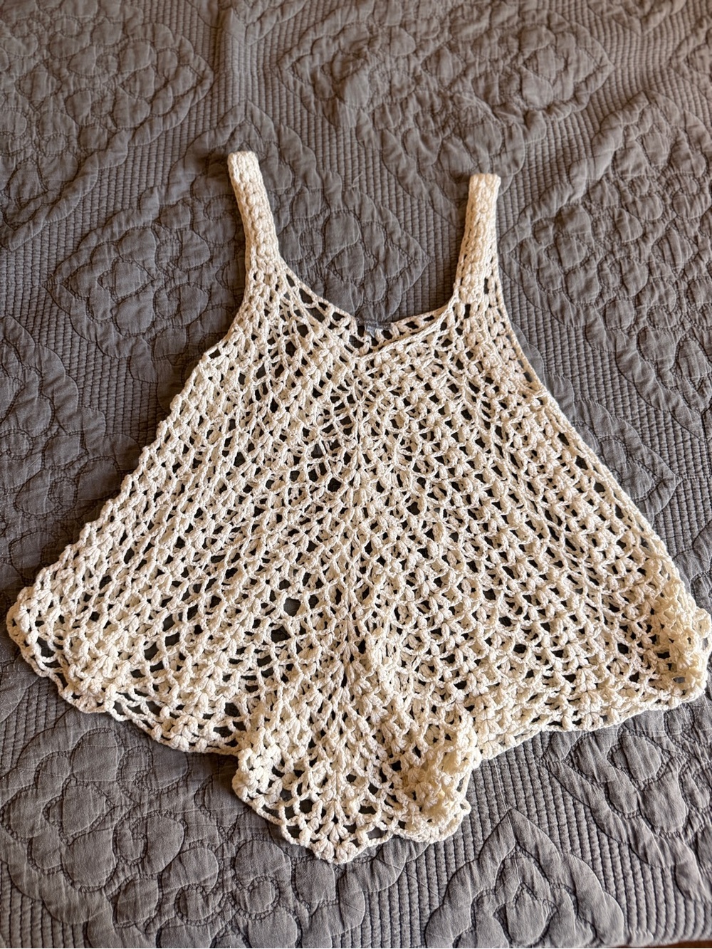 Charlotte Russe Cream Crochet Camisole